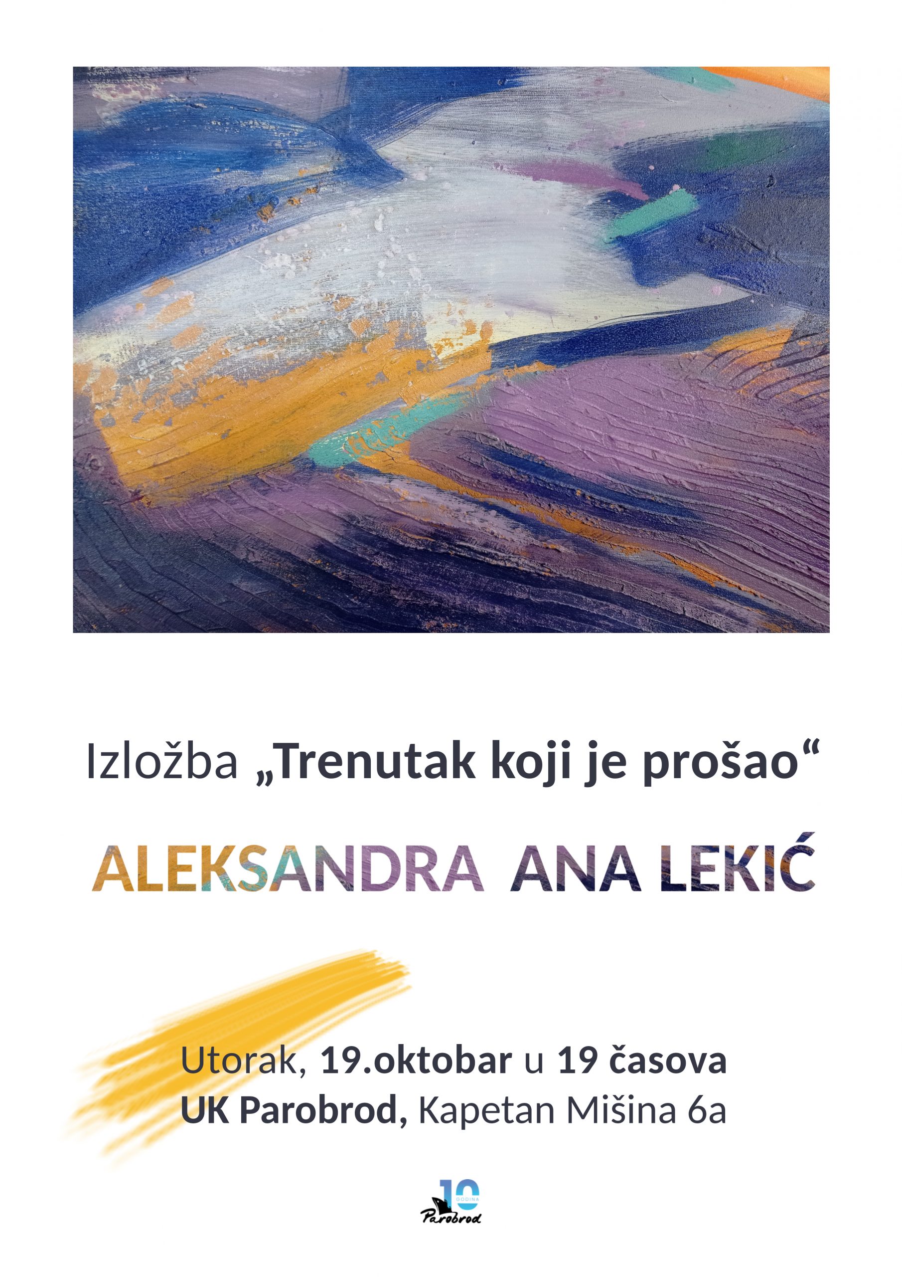 Izložba “Trenutak koji je prošao” Aleksandra Ana Lekić