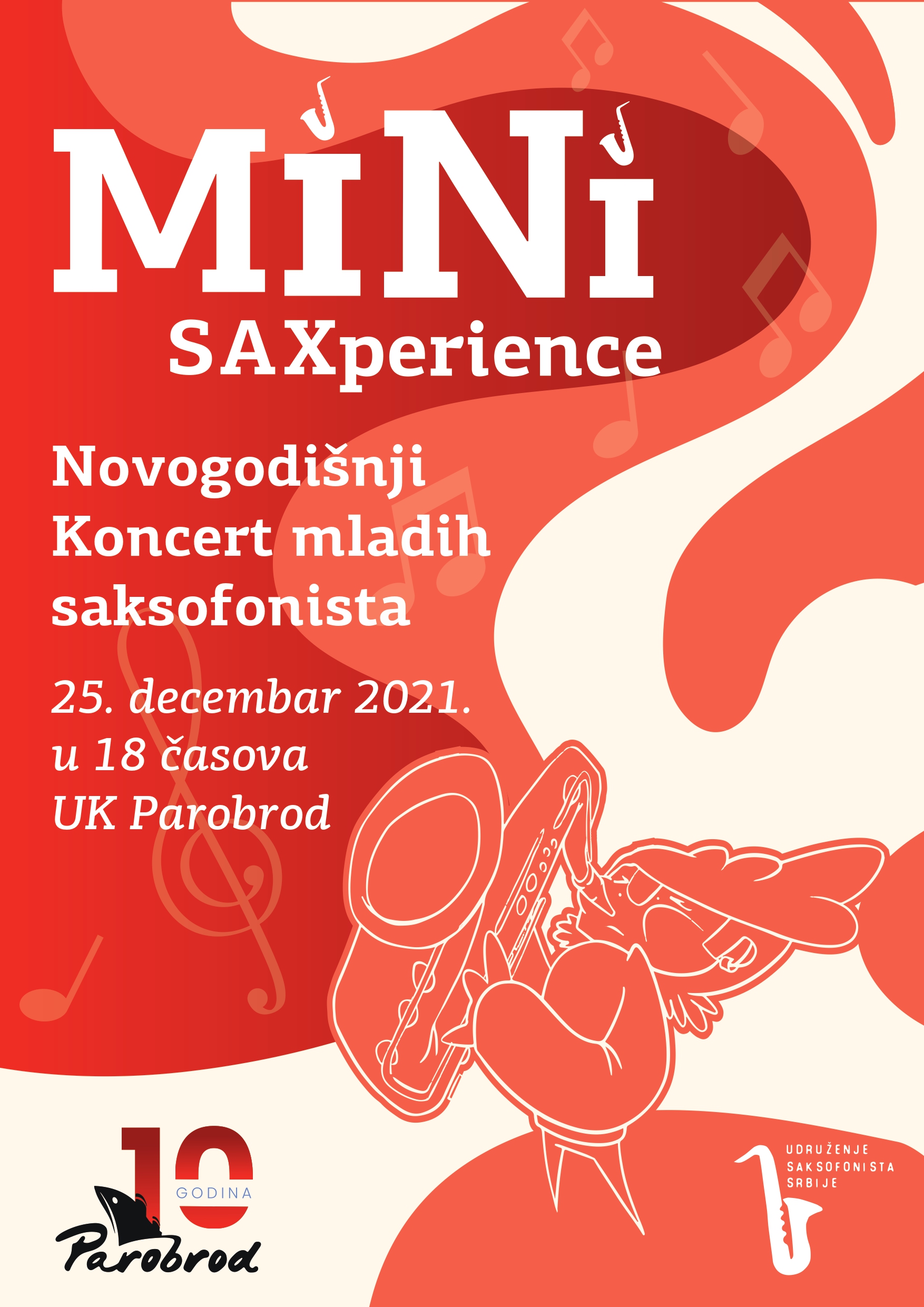 Novogodišnji koncert mladih saksofonista “MiNi SAXperience”