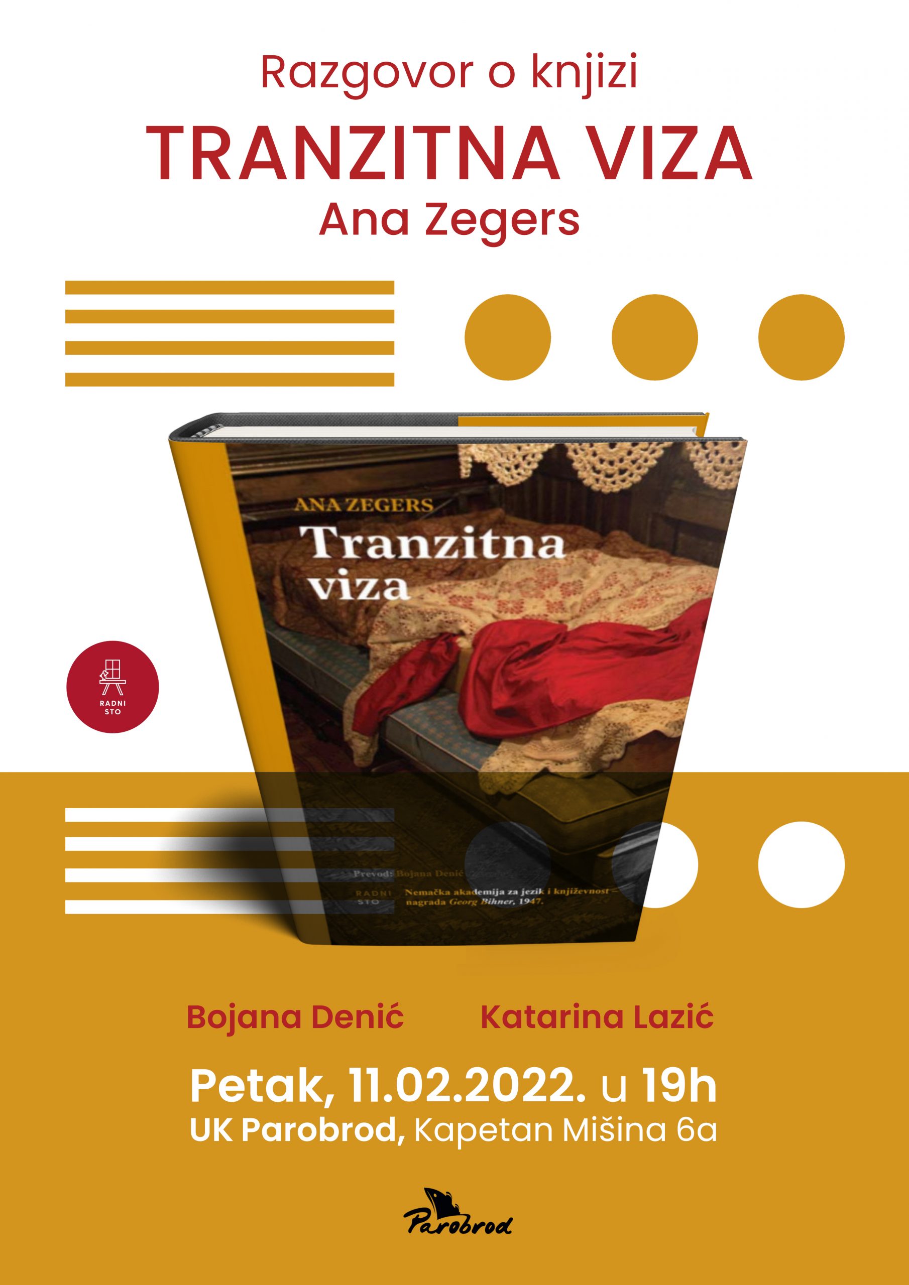 Razgovor o knjizi “Tranzitna viza” Ana Zegers