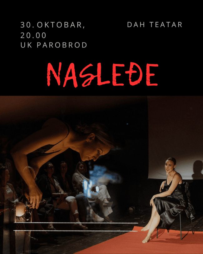 Artwork for Представа „Наслеђе“ ДАХ Театар; режија: Ивана Миленовић Поповић; играју: Ивана Миленовић Поповић, Милица Петровић и Донка Торов; Пароброд театар